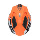 Casque moto jet Acerbis ARIA 22.06 GRAPHIC ORANGE/NOIR