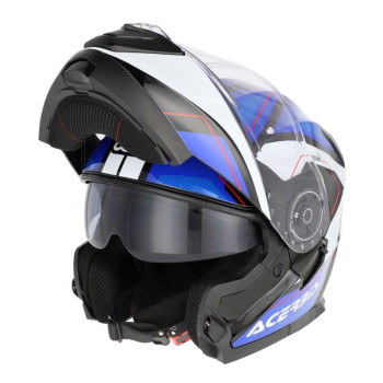 Casque moto modulable Acerbis SEREL 22.06 BLEU/BLANC