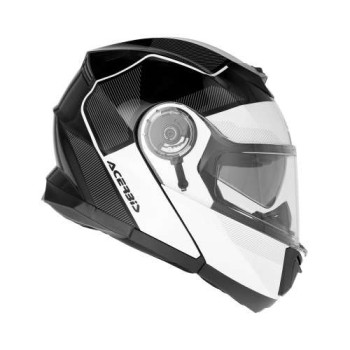 Casque moto modulable Acerbis SEREL 22.06 NOIR/BLANC