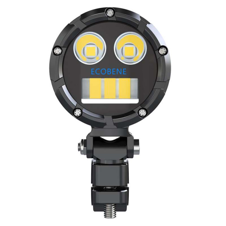 ECOBENE 2x45w LED motorcycle auxiliary lights (PLA8004)