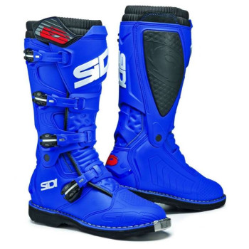 Bottes moto cross Sidi X POWER BLEU