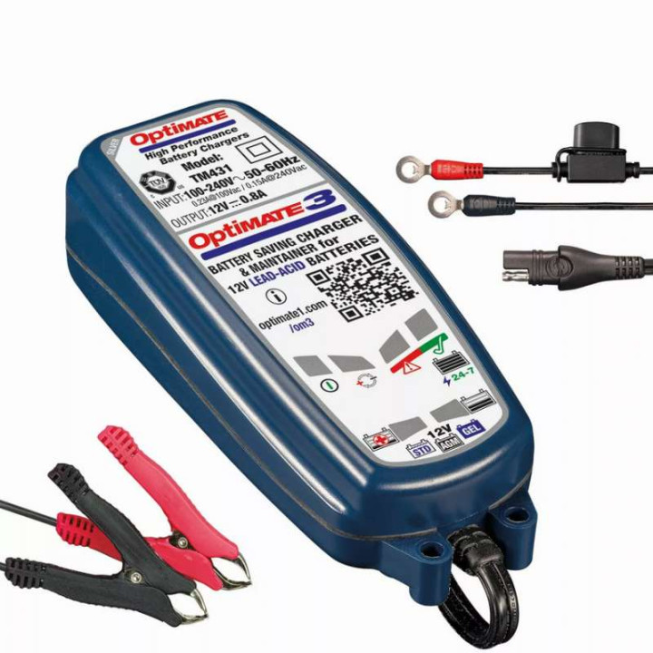 Chargeur de batterie Tecmate OPTIMATE 3 12V 2-50Ah