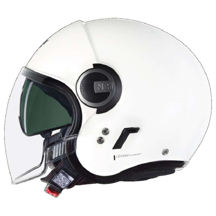 Casque moto jet Nolan N21 VISOR CLASSICO Blanc