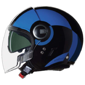 Nolan N21 VISOR BICROMO jet motorcycle helmet Nero/Blu/Azzurro
