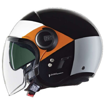Motorcycle jet helmet Nolan N21 VISOR ONIRICO Nero/Bianco/Arancione