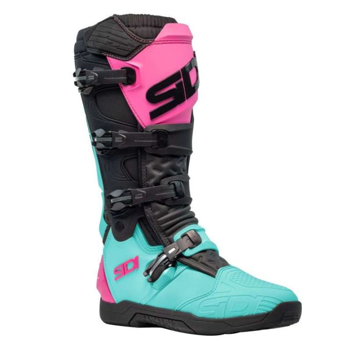 Bottes moto cross Sidi X POWER SC MINT/NOIR/ROSE