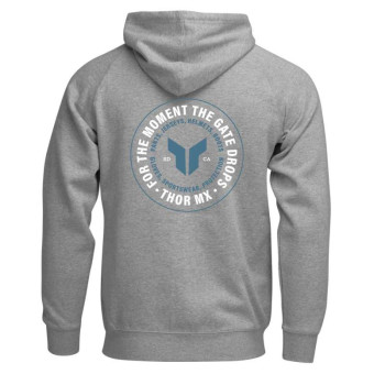 Sweat Thor BADGE ZIP-UP Heather Gray