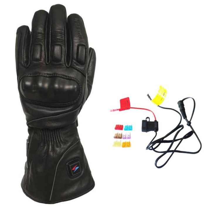 Gants moto chauffants Gerbing XTREME XR EVO + Câble batterie Gerbing 12 Volts