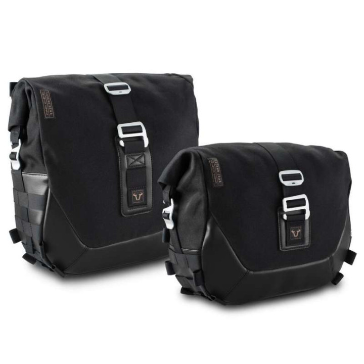 Sacoches cavalières SW-Motech LEGEND GEAR LC1/LC2 Black Edition + écarteurs SLC Royal Enfield Scram 411