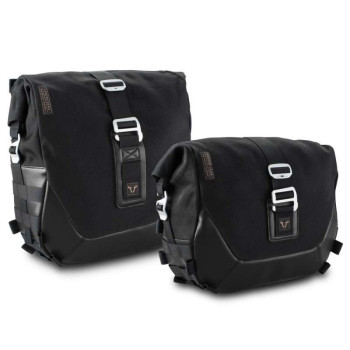 Sacoches cavalières SW-Motech LEGEND GEAR LC1/LC2 Black Edition + écarteurs SLC Royal Enfield Scram 411