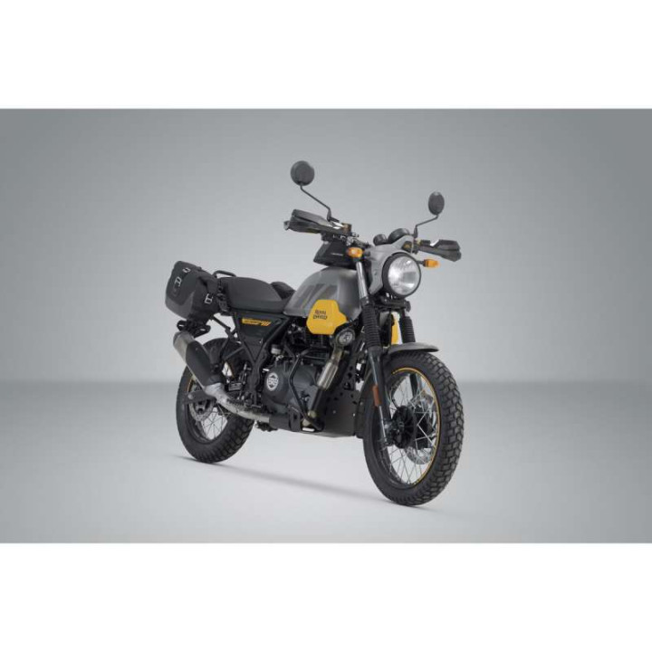 Sacoches cavalières SW-Motech LEGEND GEAR LC1/LC2 Black Edition + écarteurs SLC Royal Enfield Scram 411