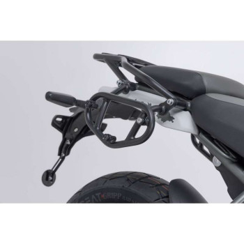 Sacoches cavalières SW-Motech LEGEND GEAR LC1/LC2 Black Edition + écarteurs SLC Royal Enfield Himalayan 450