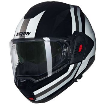 Casque moto modulable Nolan N120-1 LINEO Nero/Bianco/Argento