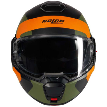 Casque moto modulable Nolan N120-1 OMOCROMO Nero/Arancio/Verde