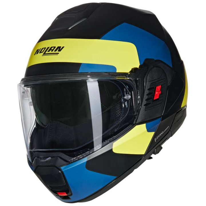 Casque moto modulable Nolan N120-1 OMOCROMO Nero/Blu/Giallo