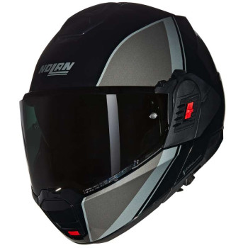 Casque moto modulable Nolan N120-1 VERNICIATURA SPECIALE Nero/Grigio/Argento