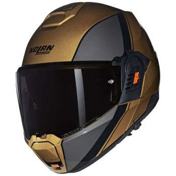 Casque moto modulable Nolan N120-1 VERNICIATURA SPECIALE Sabbia/Grigio