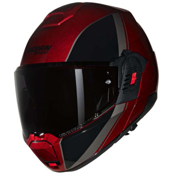 Casque moto modulable Nolan N120-1 VERNICIATURA SPECIALE Rosso/Nero