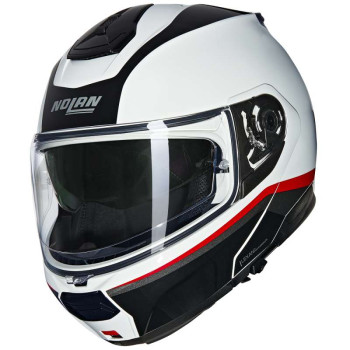 Casque moto modulable Nolan N100-6 INCOGNITO Bianco/Rosso/Nero