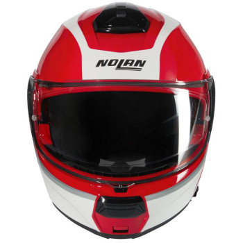 Casque moto modulable Nolan N100-6 INCOGNITO Rosso/Bianco/Argento