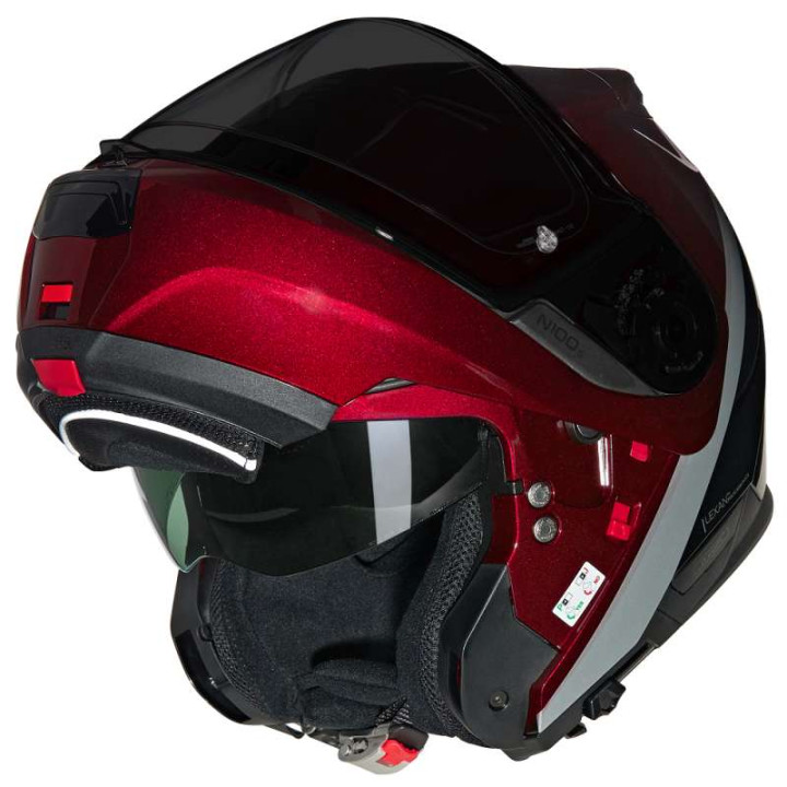 Casque moto modulable Nolan N100-6 VERNICIATURA SPECIALE Rosso/Nero