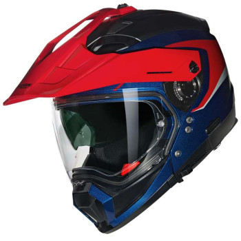 Casque moto Nolan N70.2 X CONVINTO Blu/Rosso/Bianco