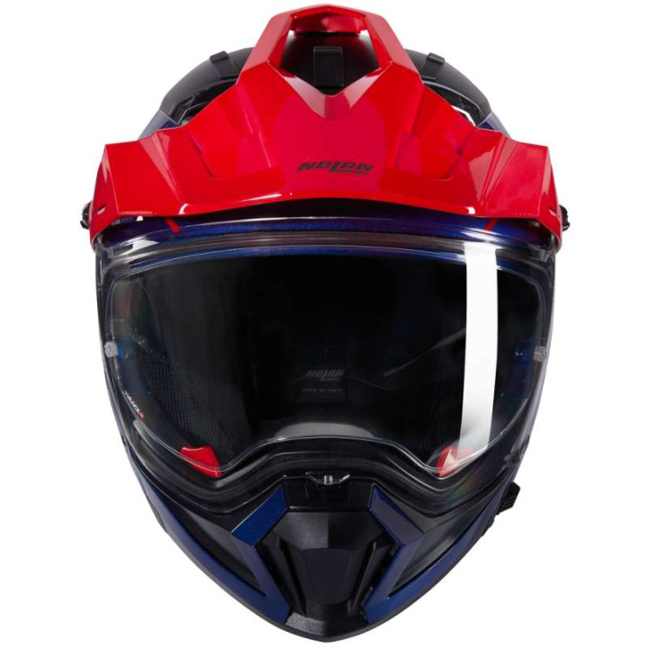 Casque moto Nolan N70.2 X CONVINTO Blu/Rosso/Bianco