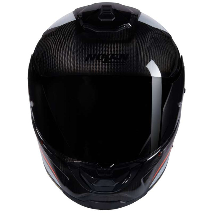 Motorcycle helmet Nolan X-903 ULTRA CARBON INTRIGO Carbonio/Grigio/Arancione