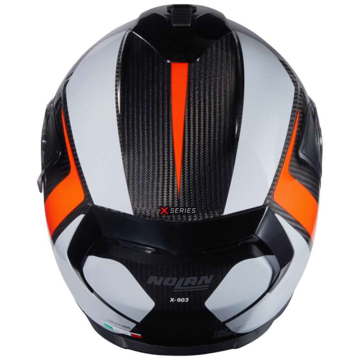 Motorcycle helmet Nolan X-903 ULTRA CARBON INTRIGO Carbonio/Grigio/Arancione