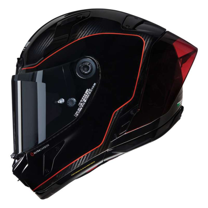 Motorcycle helmet Nolan X-804 RS ULTRA CARBON ASSO PICCHE Carbonio/Nero/Rosso