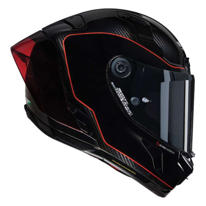 Motorcycle helmet Nolan X-804 RS ULTRA CARBON ASSO PICCHE Carbonio/Nero/Rosso