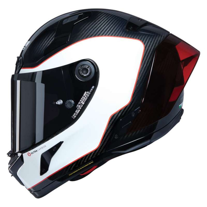 Motorcycle helmet Nolan X-804 RS ULTRA CARBON ASSO PICCHE Carbonio/Bianco/Rosso