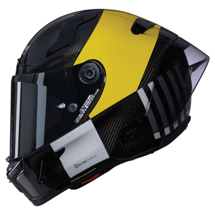 Casque moto Nolan X-804 RS ULTRA CARBON COMBO GARA Carbonio/Giallo