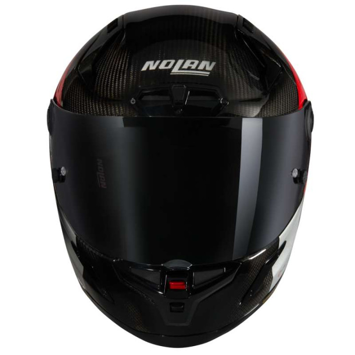 Motorcycle helmet Nolan X-804 RS ULTRA CARBON COMBO GARA Carbonio/Rosso