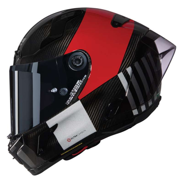 Motorcycle helmet Nolan X-804 RS ULTRA CARBON COMBO GARA Carbonio/Rosso