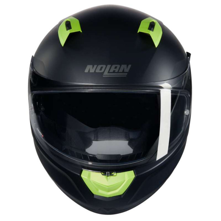 Motorcycle helmet Nolan N60-6 CLASSICO NOBILE Nero/Verde Impulso
