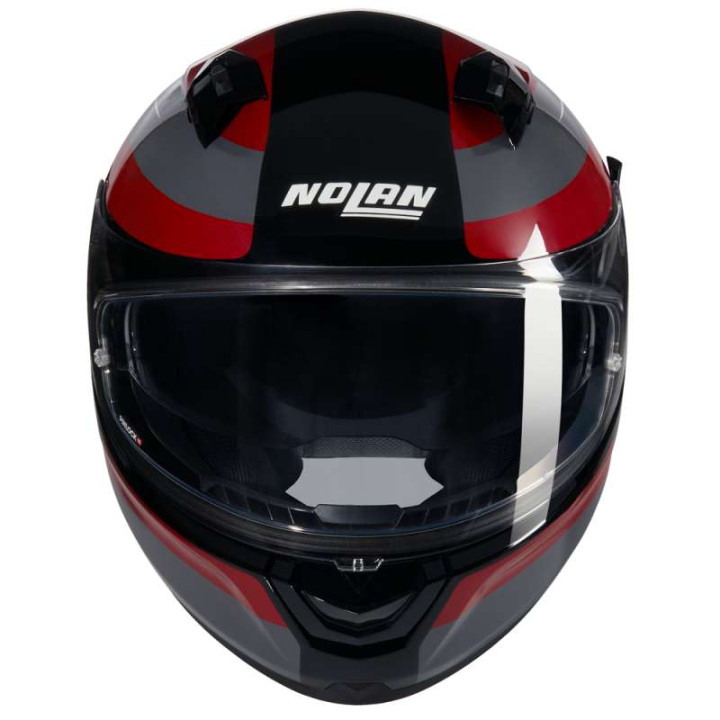 Motorcycle helmet Nolan N60-6 ERMETICO Nero/Rosso/Grigio