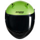 Motorcycle helmet Nolan N60-6 VERNICIATURA SPECIALE Nero/Verde Impulso/Grigio