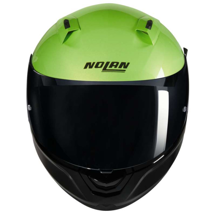 Motorcycle helmet Nolan N60-6 VERNICIATURA SPECIALE Nero/Verde Impulso/Grigio