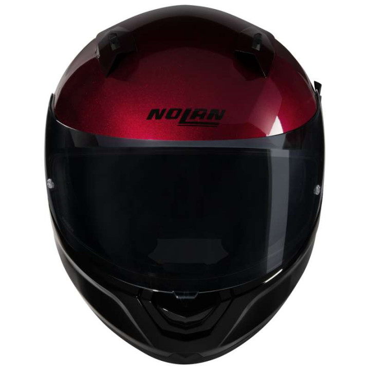 Motorcycle helmet Nolan N60-6 VERNICIATURA SPECIALE Nero/Rosso Viscerale/Grigio