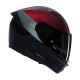 Motorcycle helmet Nolan N60-6 VERNICIATURA SPECIALE Nero/Rosso Viscerale/Grigio