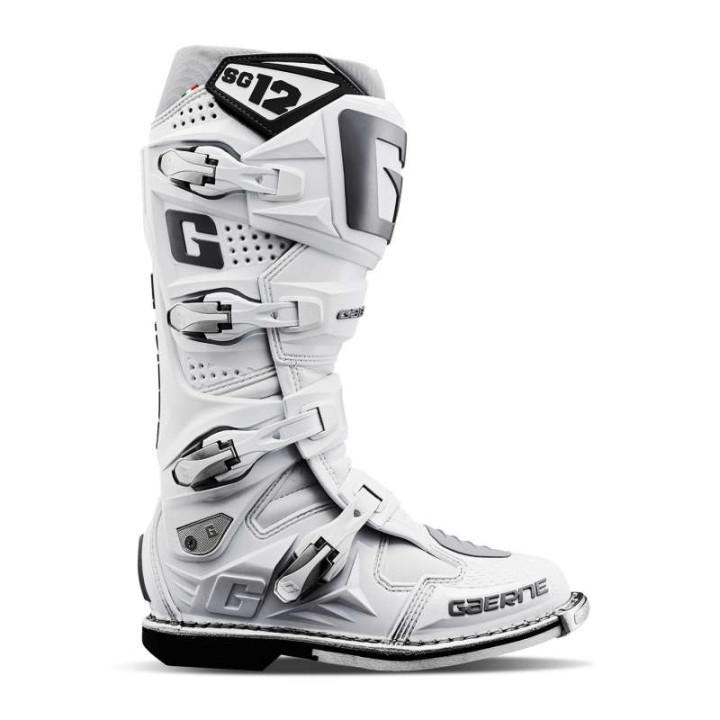 Bottes moto cross Gaerne SG12 White 2019