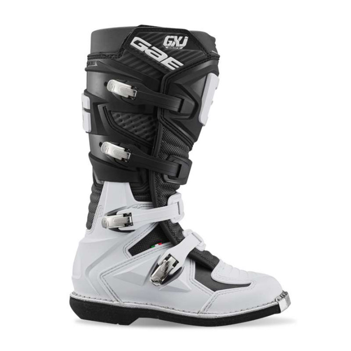 Bottes cross enfant Gaerne GXJ Noir/Blanc