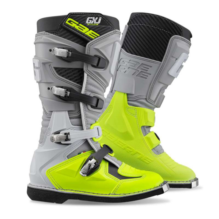 Bottes cross enfant Gaerne GX-J Gris/Jaune fluo