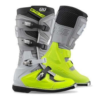 Bottes cross enfant Gaerne GX-J Gris/Jaune fluo