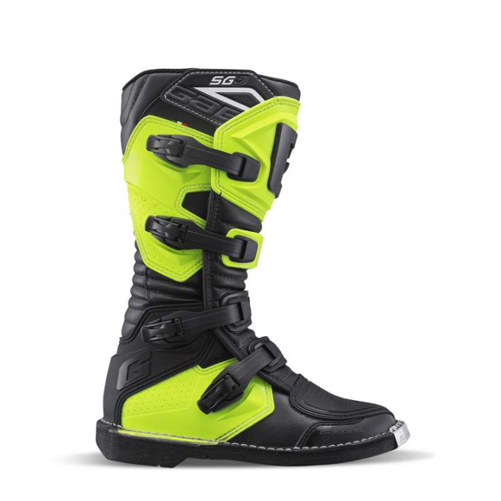 Bottes cross enfant Gaerne SG-J 2022 Noir/Jaune Fluo