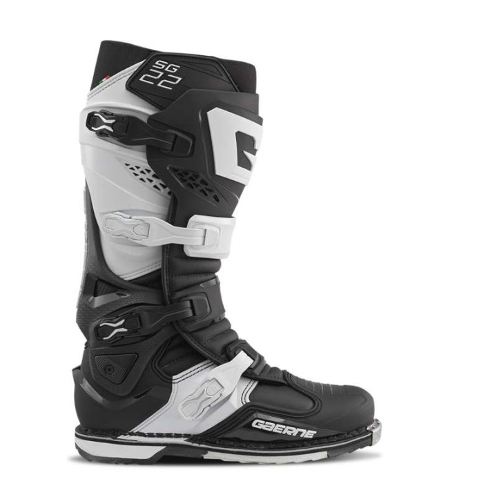 Bottes moto Gaerne SG22 Noir/Blanc