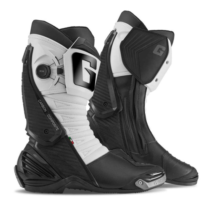 GAERNE GP1 LS Black/White motorcycle boots