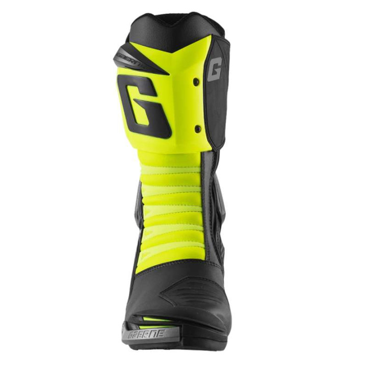 GAERNE GP1 LS Black/Fluo Yellow motorcycle boots