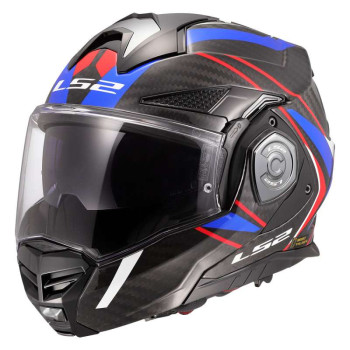 Casque moto LS2 FF901 ADVANT X CARBON FUTURE II Blanc/Bleu 22.06